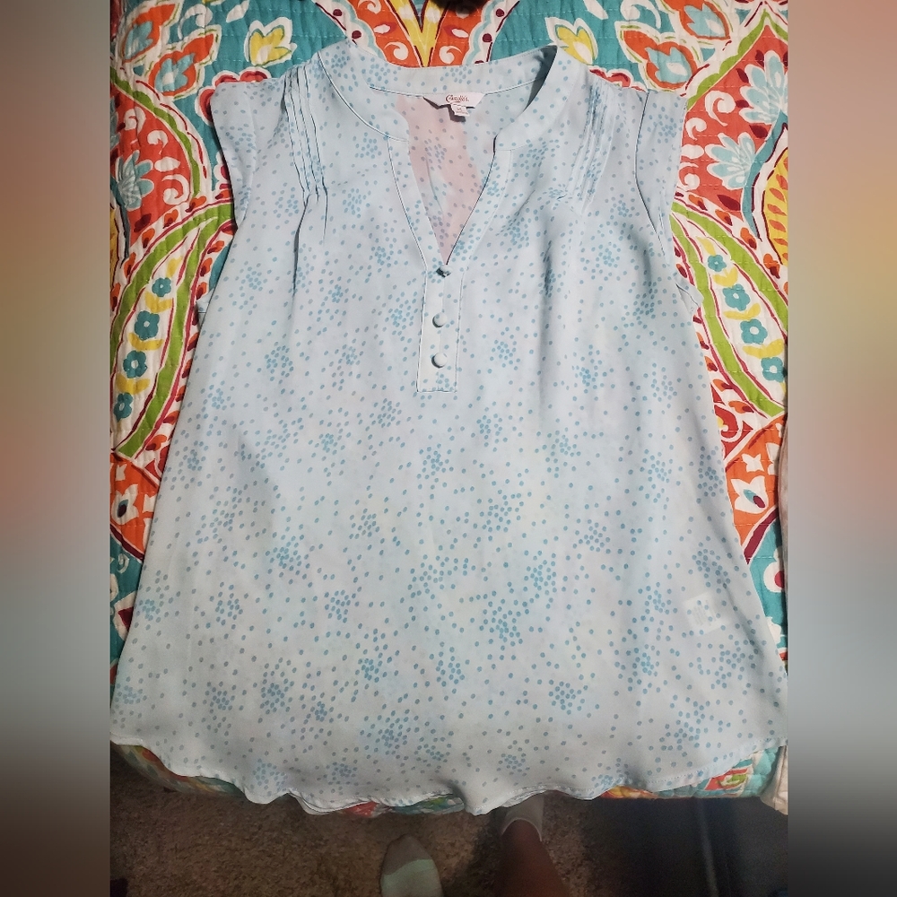 Light blue blouse